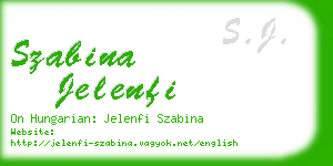 szabina jelenfi business card